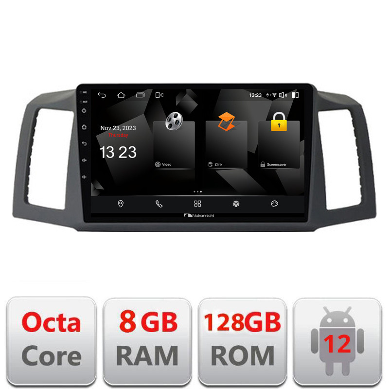 Navigație Android Jeep Grand Cherokee 2008-2010, 8GB RAM, 128GB, CarPlay