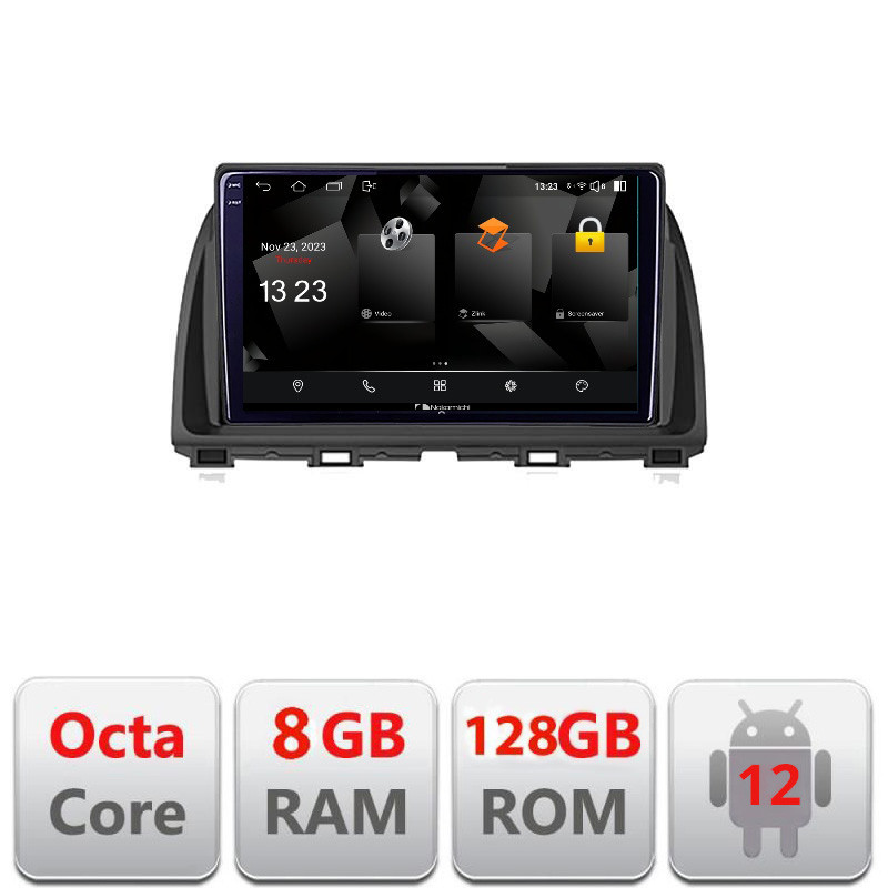 Navigatie Mazda CX-5 2012-2016 Android 12, 8GB RAM, 128GB, 2K QLED