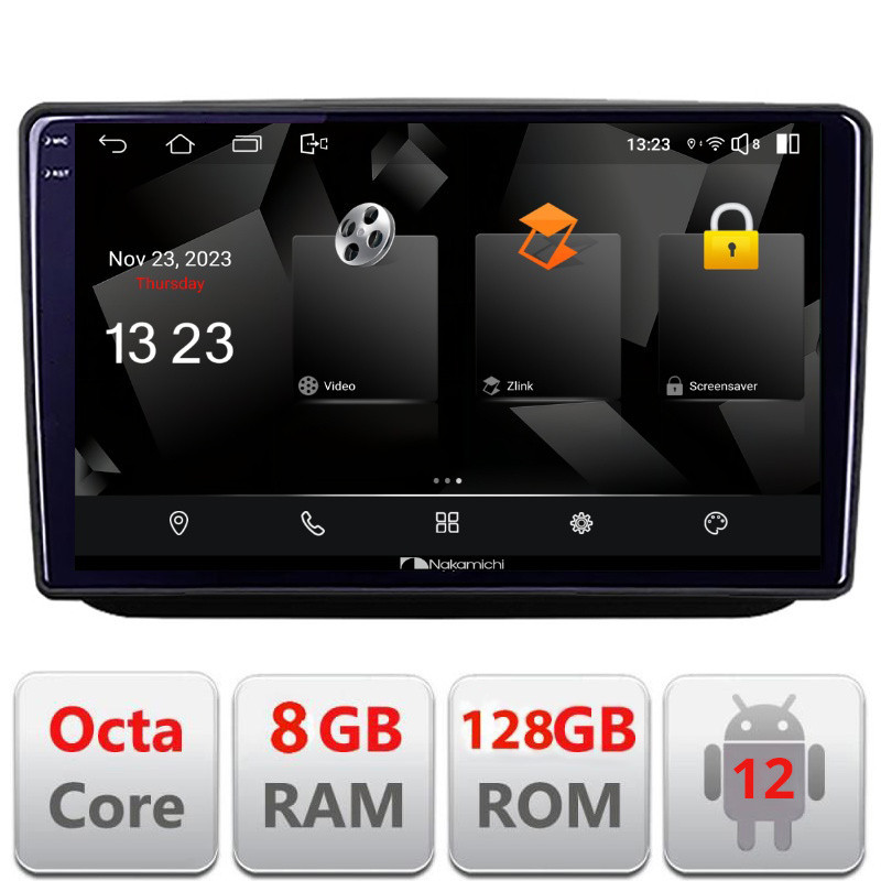 Navigație Android Skoda Fabia 2 2009-2014, 2K QLED, 8GB RAM, 128GB