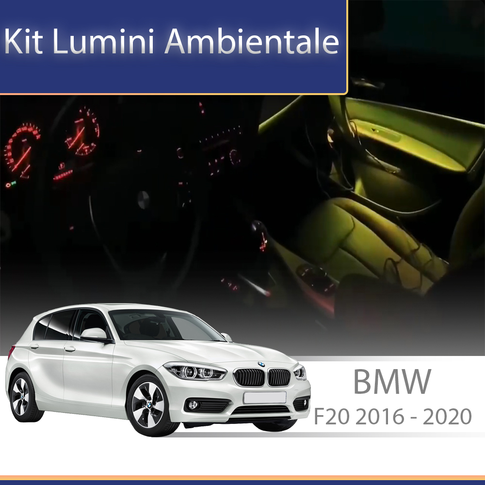 Kit lumini ambientale BMW Seria 1 F20 2016-2020, control telefon și sistem original