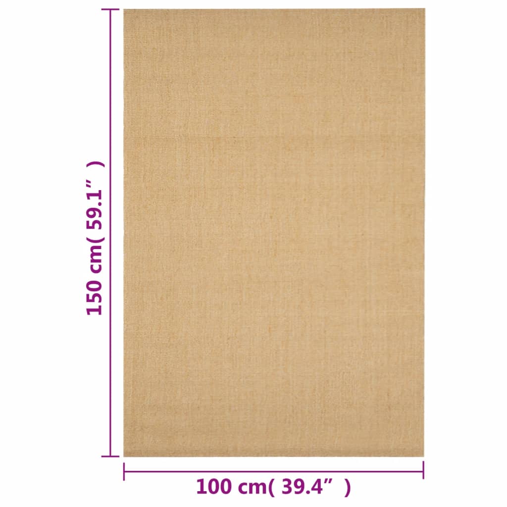 Covor din sisal, natural, 100x150 cm GartenMobel Dekor