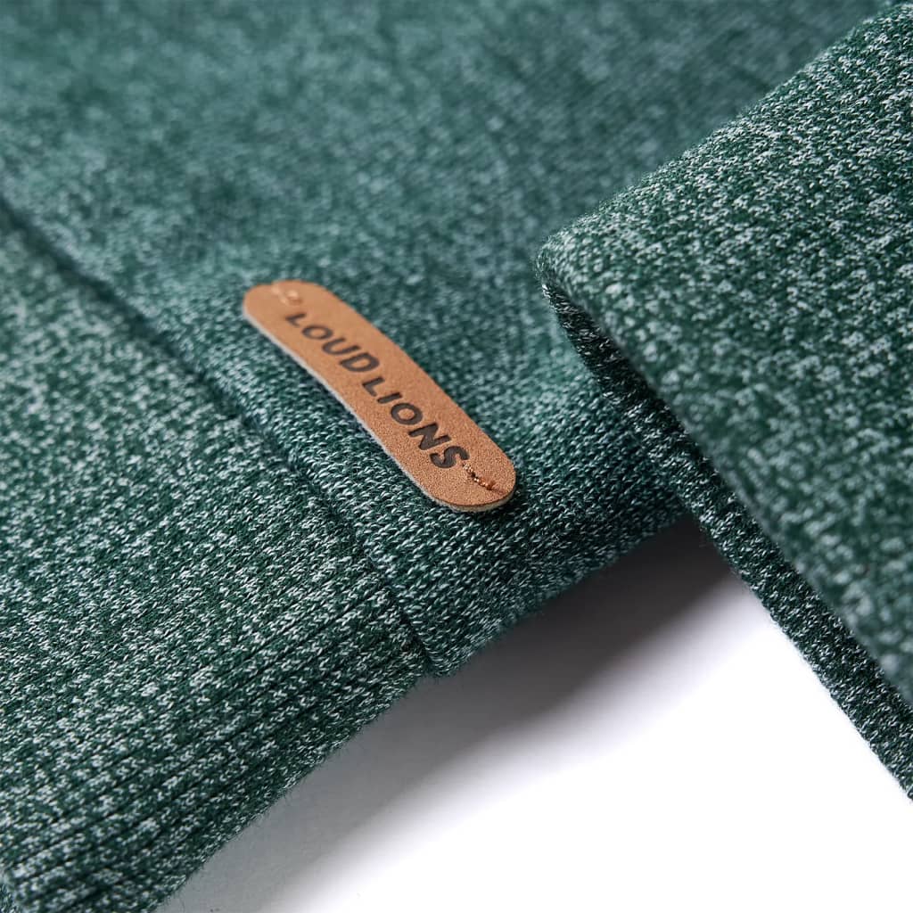 Bluzon pentru copii, verde închis melanj, 140 GartenMobel Dekor