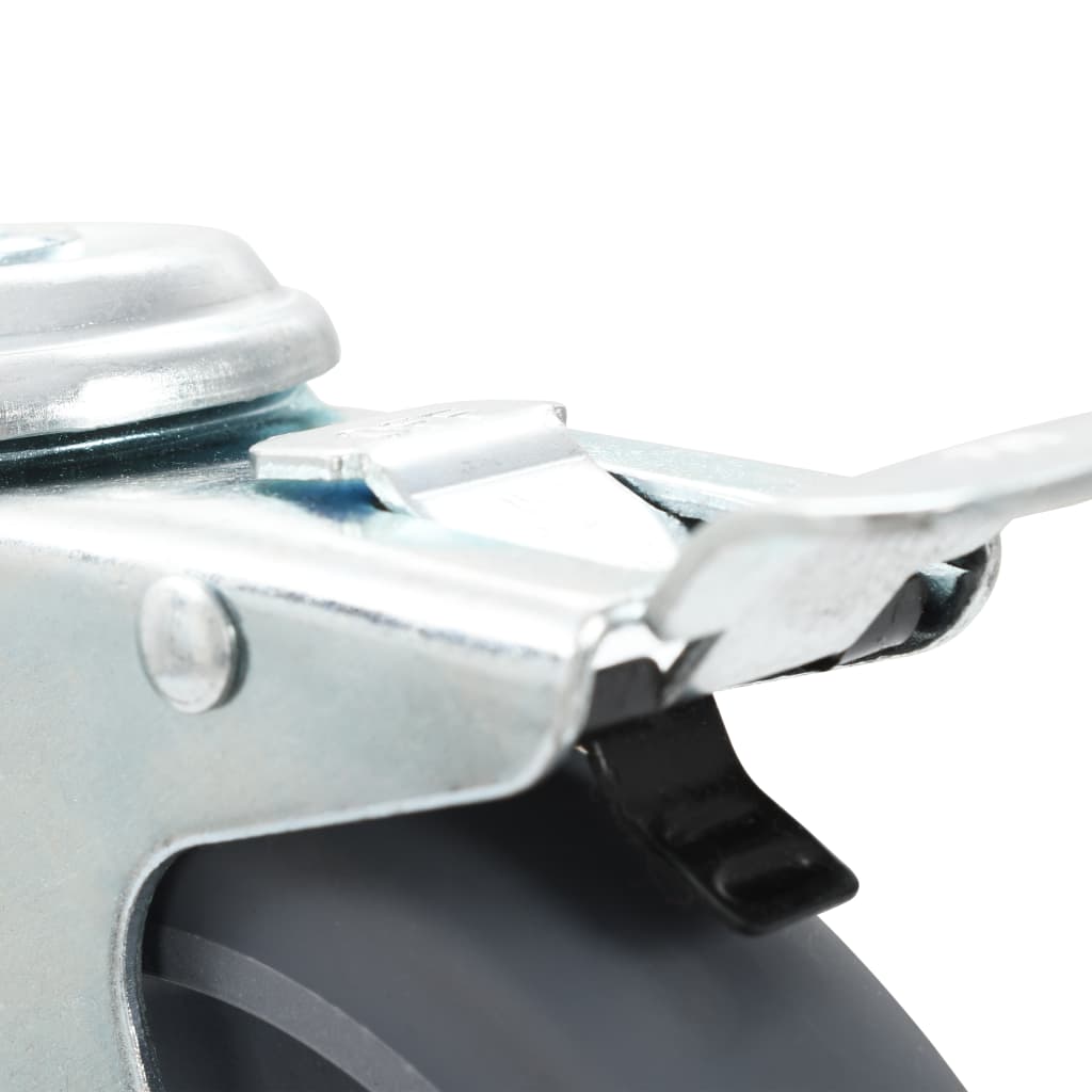 Roți pivotante cu gaură pentru șurub, 12 buc., 125 mm GartenMobel Dekor