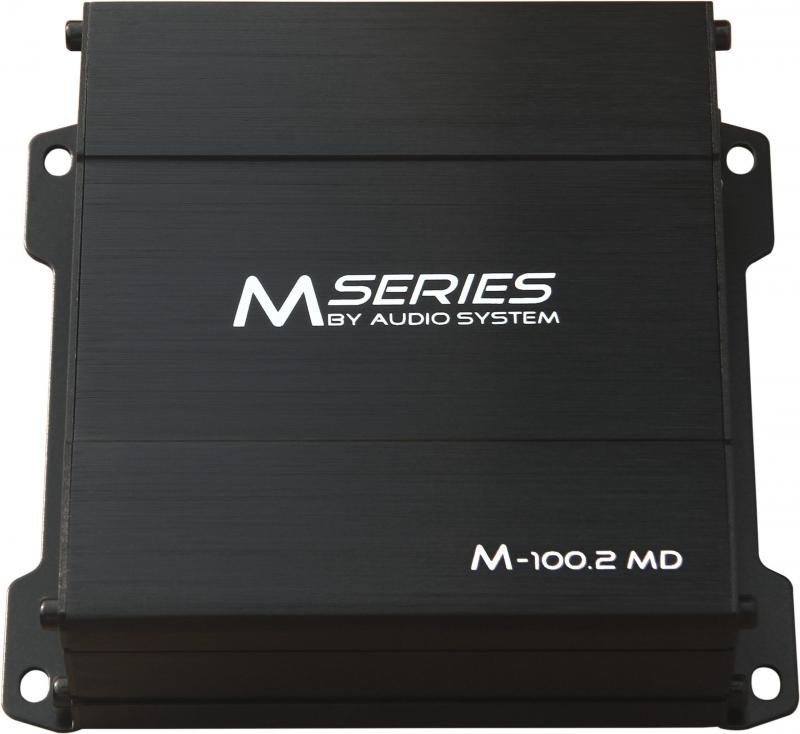 Amplificator auto Audio System M-100.2 MD, 2 canale, micro, clasa D