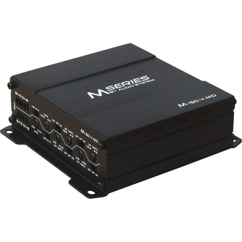 Amplificator auto Audio System M-50.4 MD, 4 canale, micro, clasa D