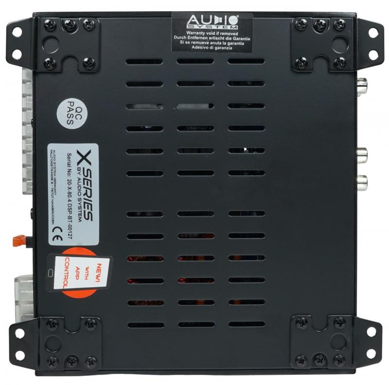 Amplificator auto Audio System X-80.4 DSP-BT, 4 canale, DSP si Bluetooth