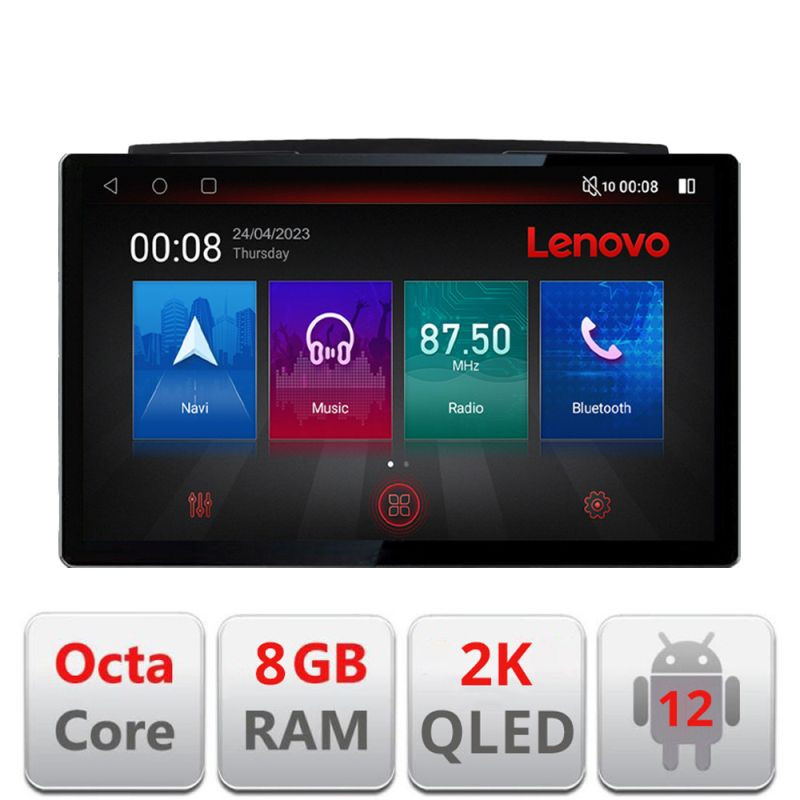 Navigatie Android Ford Fiesta MK5 2002-2008, 13 inch 2K QLED, 8GB RAM