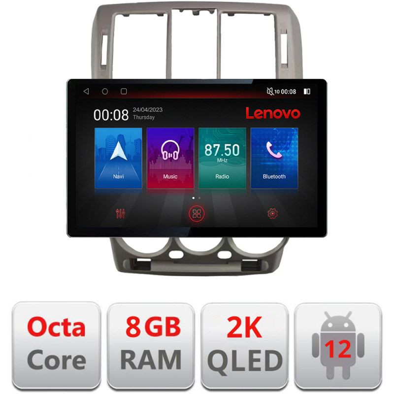 Navigație auto Hyundai Getz 2002-2010, 13 inch 2K QLED, 8GB RAM, 128GB