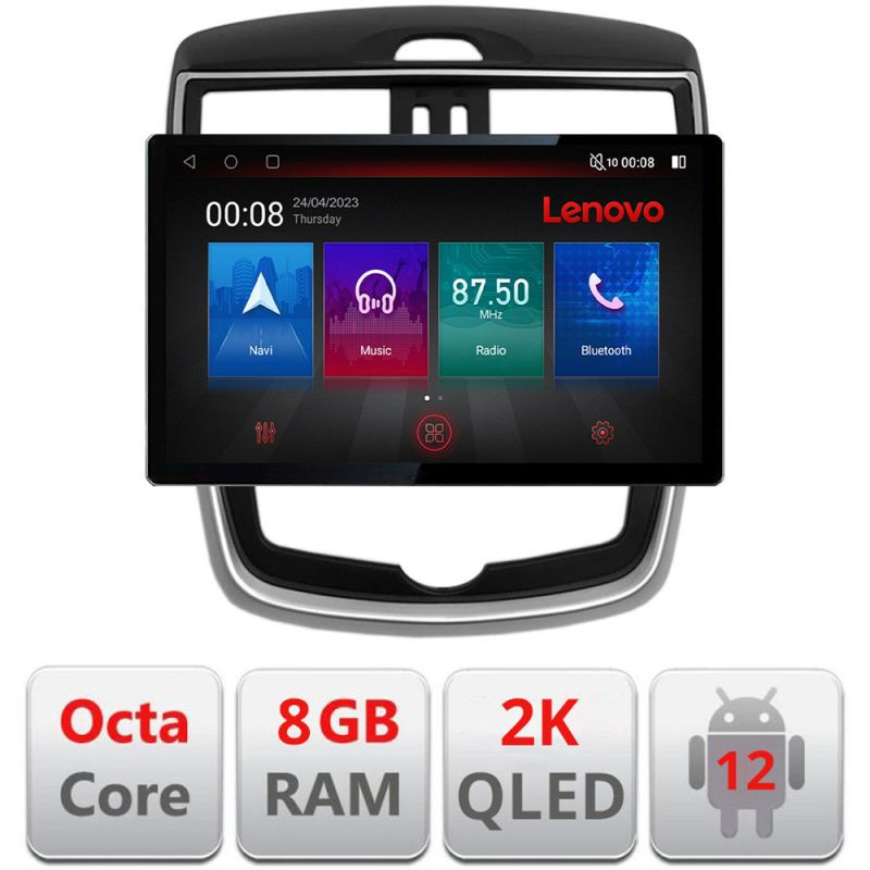 Navigație Nissan Pulsar 2014-2018, ecran 13 inch 2K QLED, 8GB RAM, 128GB