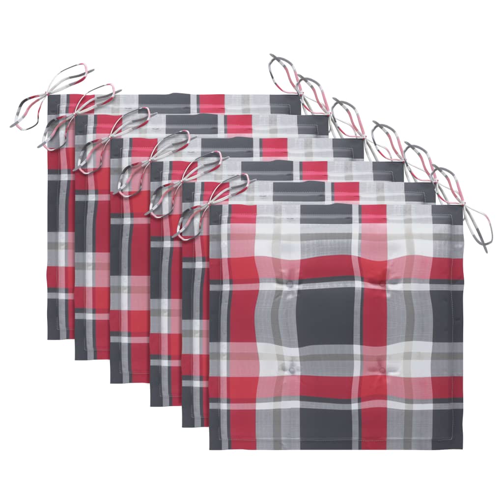 Scaune grădină pliabile, cu perne, 6 buc., lemn masiv de acacia GartenMobel Dekor