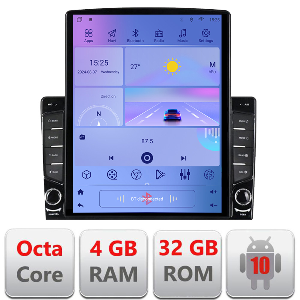 Navigație Android 9.7 inch pentru Kia Ceed 2007-2009, Octa Core, 4GB+64GB LTE