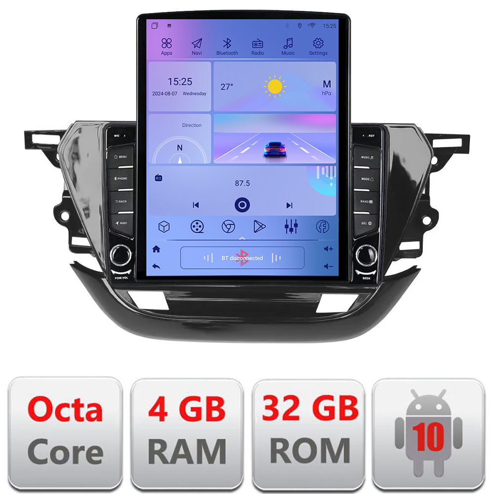 Navigație Android Opel Corsa F 2019+ cu GPS, LTE, 4GB RAM și 64GB