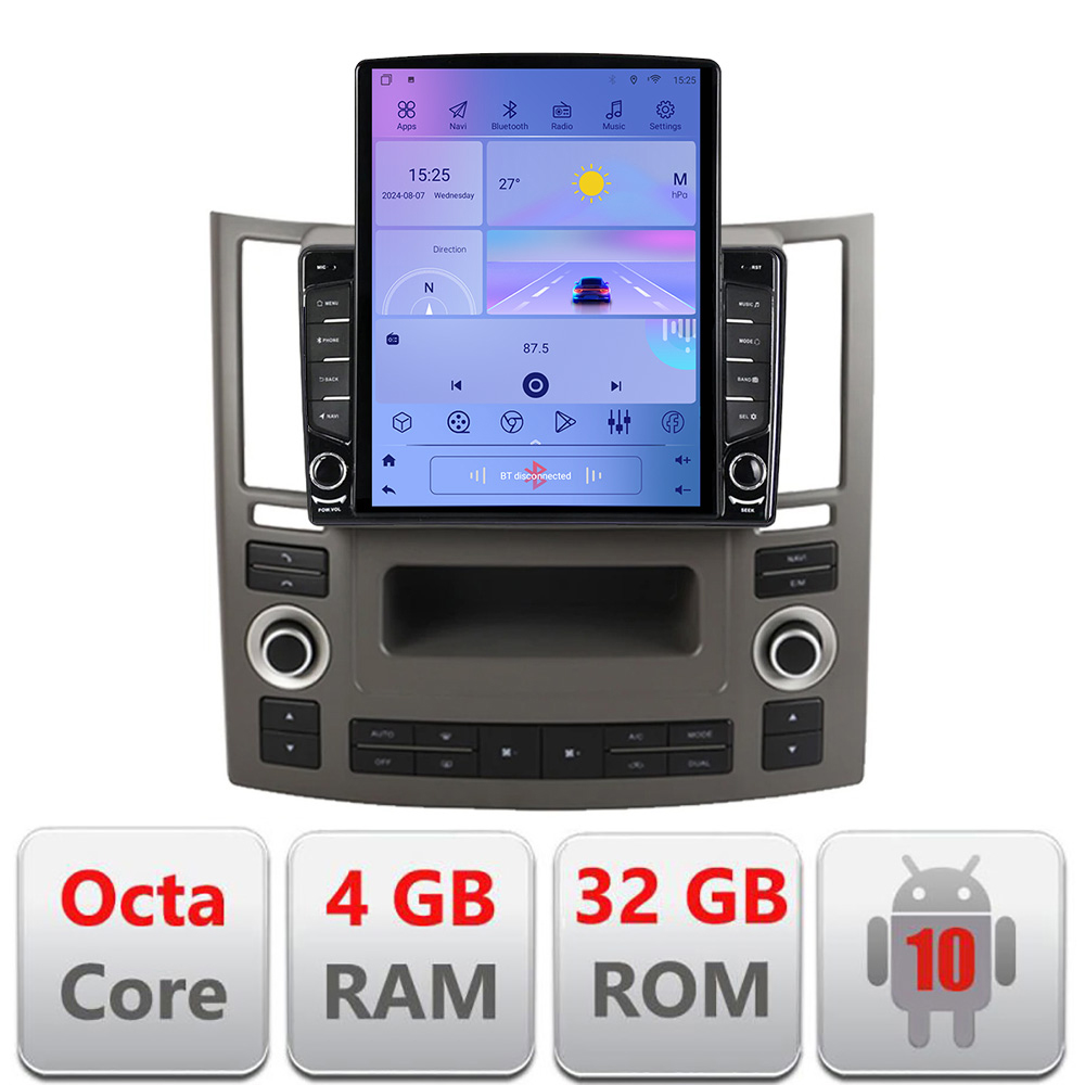 Navigatie Android Infiniti FX45 2007-2009, ecran 9.7 inch, 4GB+64GB LTE