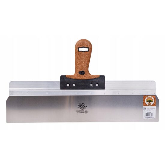 Spaclu inox fatade, 58x10 cm x 0.5 mm, maner pluta, Olejnik GartenVIP DiyLine