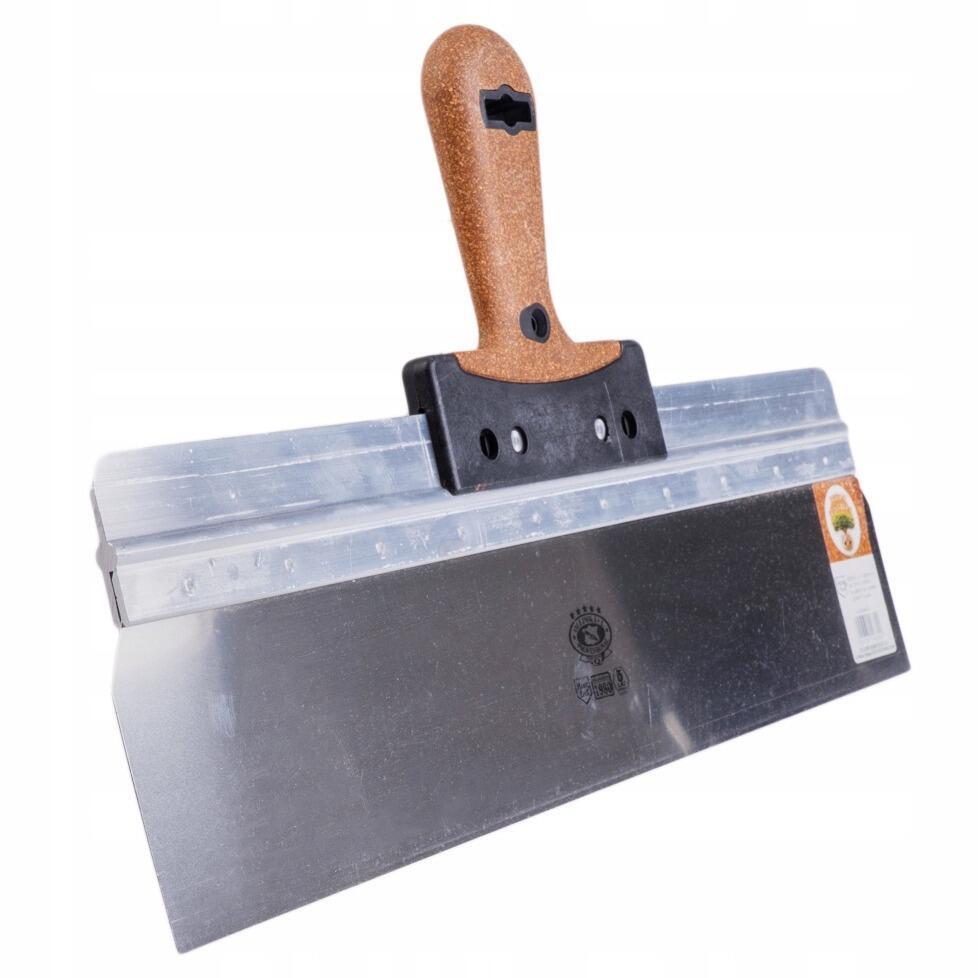 Spaclu inox fatade, 58x10 cm x 0.5 mm, maner pluta, Olejnik GartenVIP DiyLine