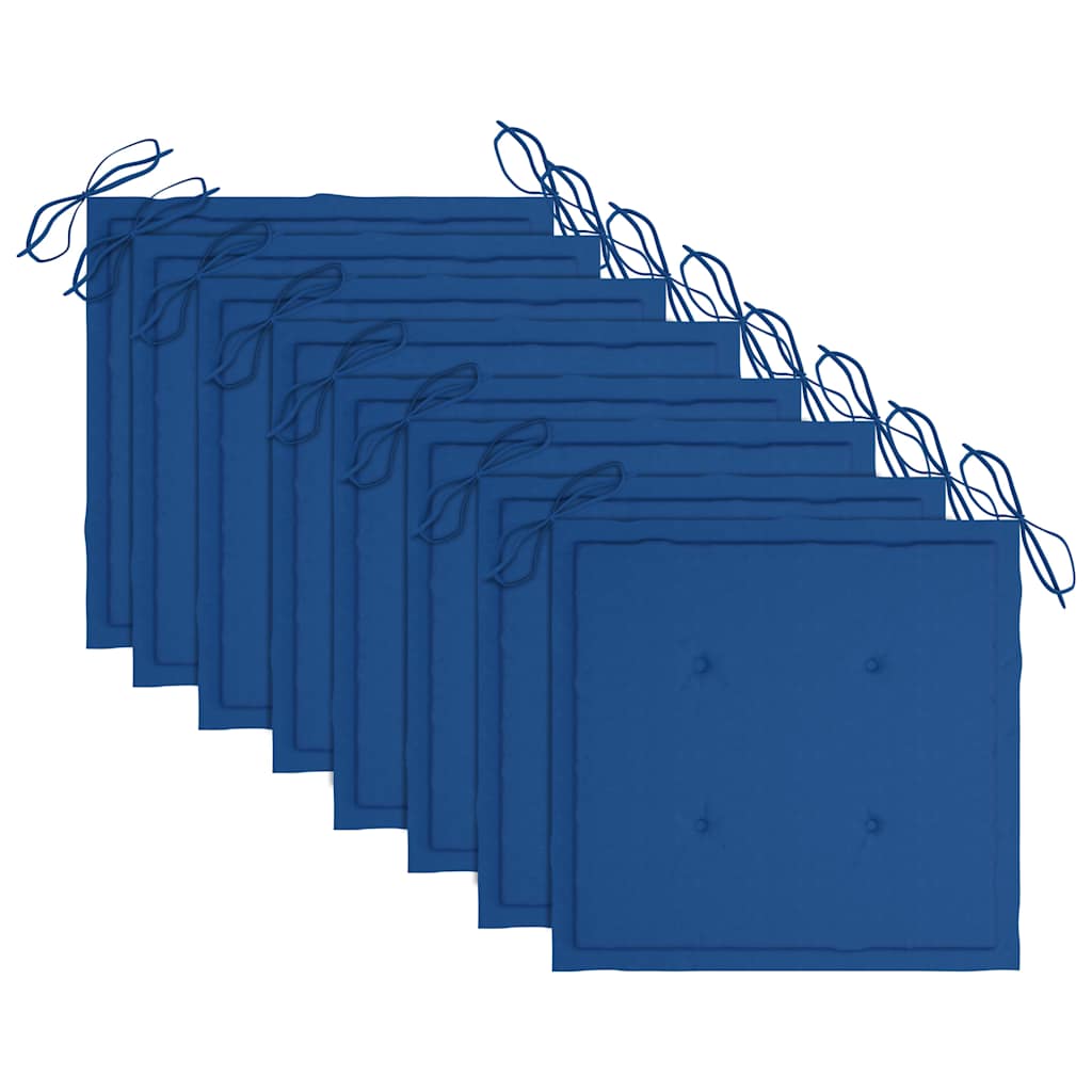 Scaune de grădină pliabile cu perne, 8 buc., lemn masiv acacia GartenMobel Dekor