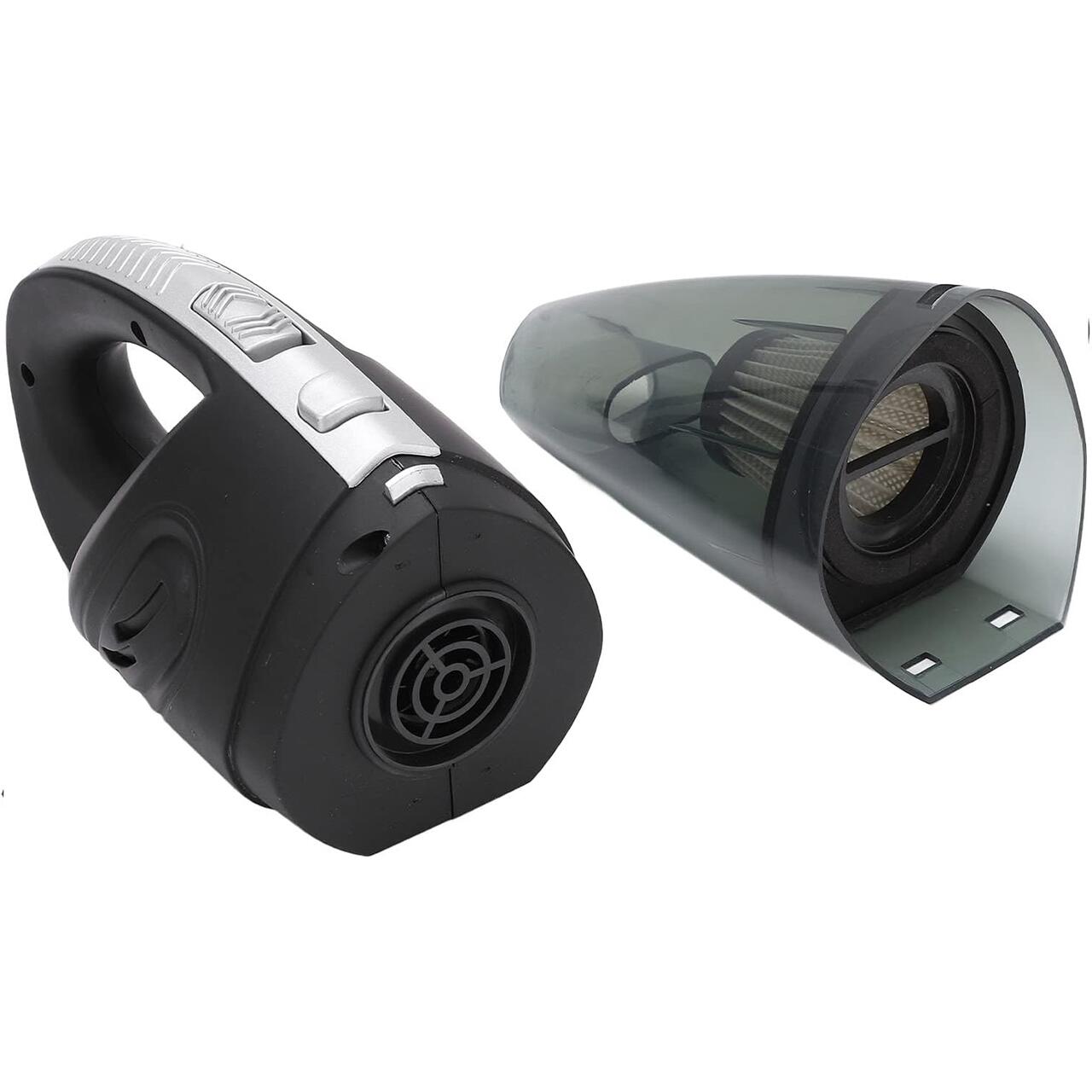 Aspirator de mana portabil 120W cu acumulator, umed/uscat, USB, negru