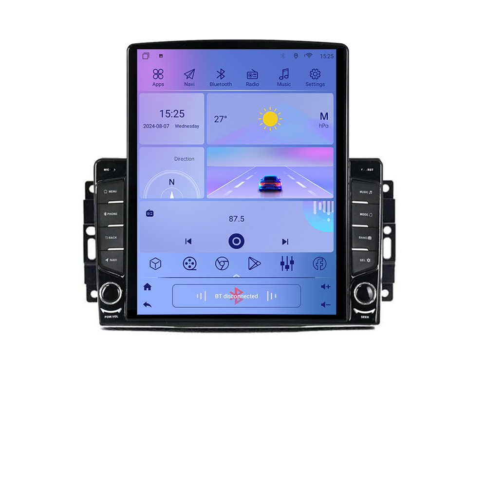 Navigatie Android Chrysler Jeep 9.7 inch Tesla, GPS, 4G, 4GB RAM, 32GB