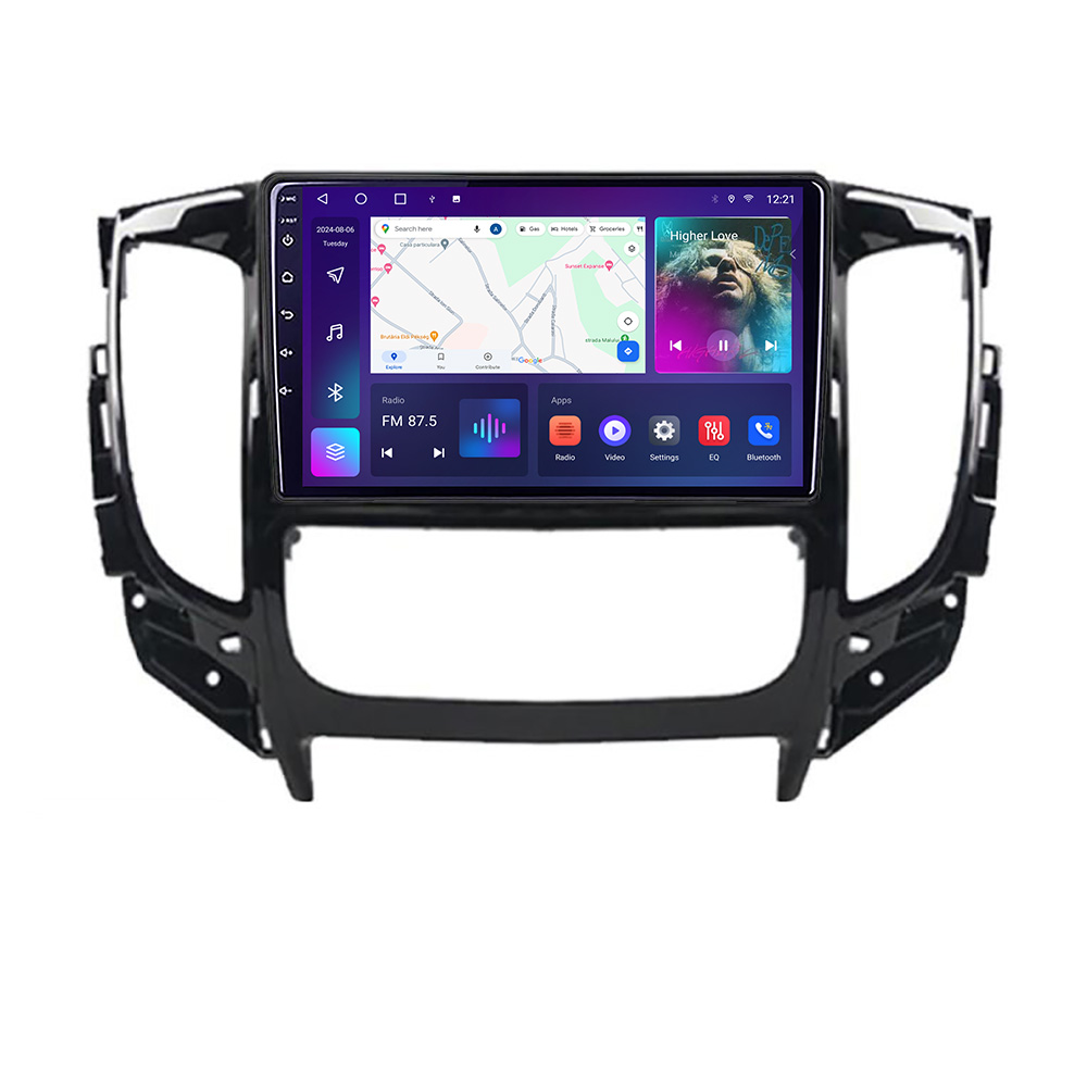 Navigatie Android Mitsubishi L200 2014-2020 QLED 4GB RAM 64GB CarPlay