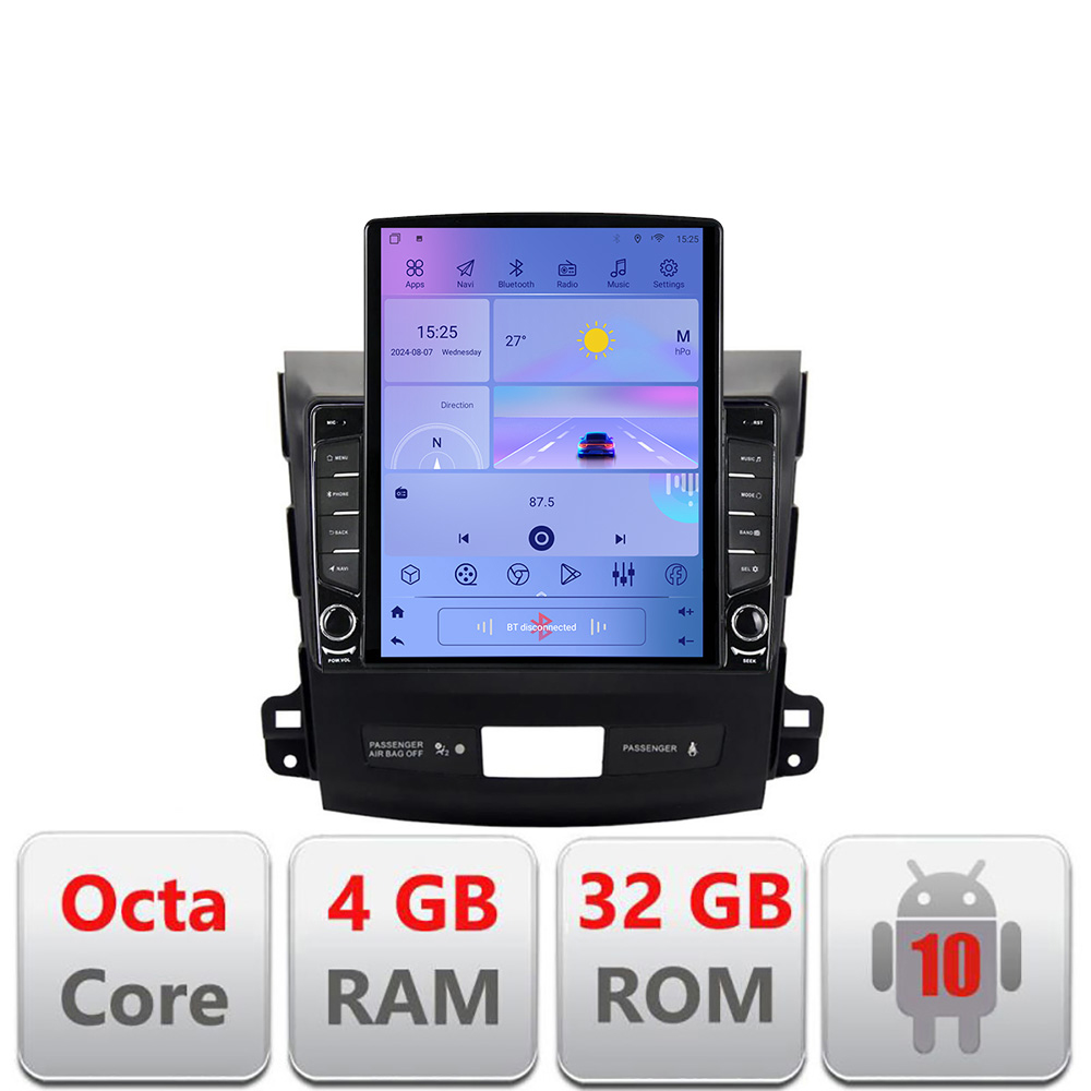 Navigatie Android Mitsubishi Outlander 2007-2012 Tesla 9.7, 4GB RAM, 32GB
