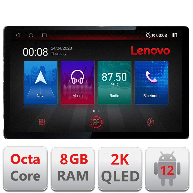 Navigație auto Peugeot Bipper/Citroen Nemo/Fiat Qubo 2008-2017, 13 inch 2K