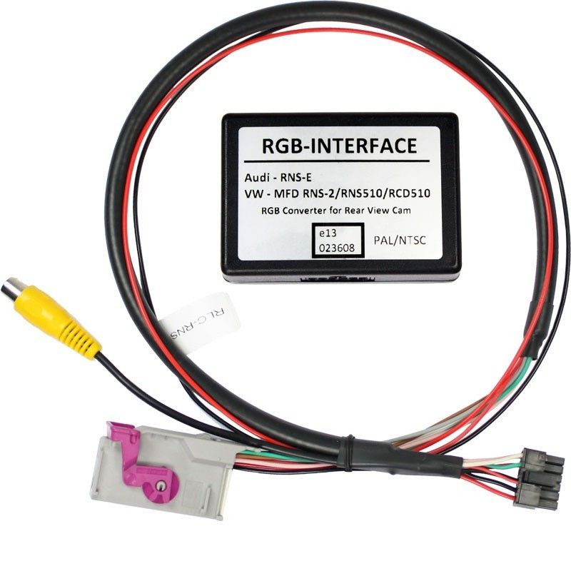Interfata camera marsarier pentru Audi RNS-E v1, intrare RCA NTSC