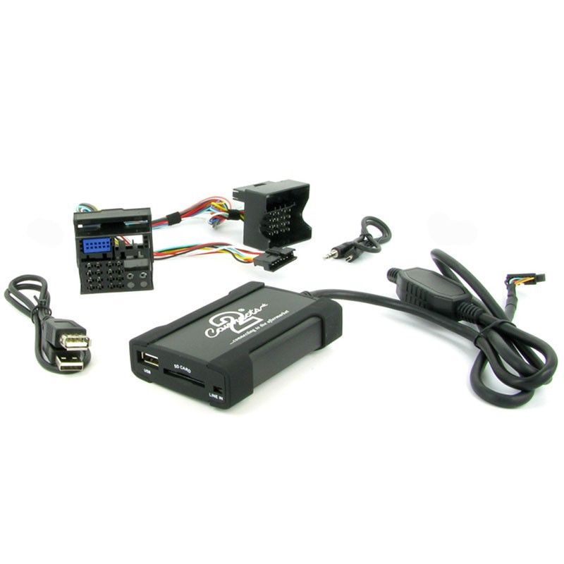 Interfata audio USB/SD/AUX pentru BMW Seria 3, 5, 7, X5 si MINI Quadlock