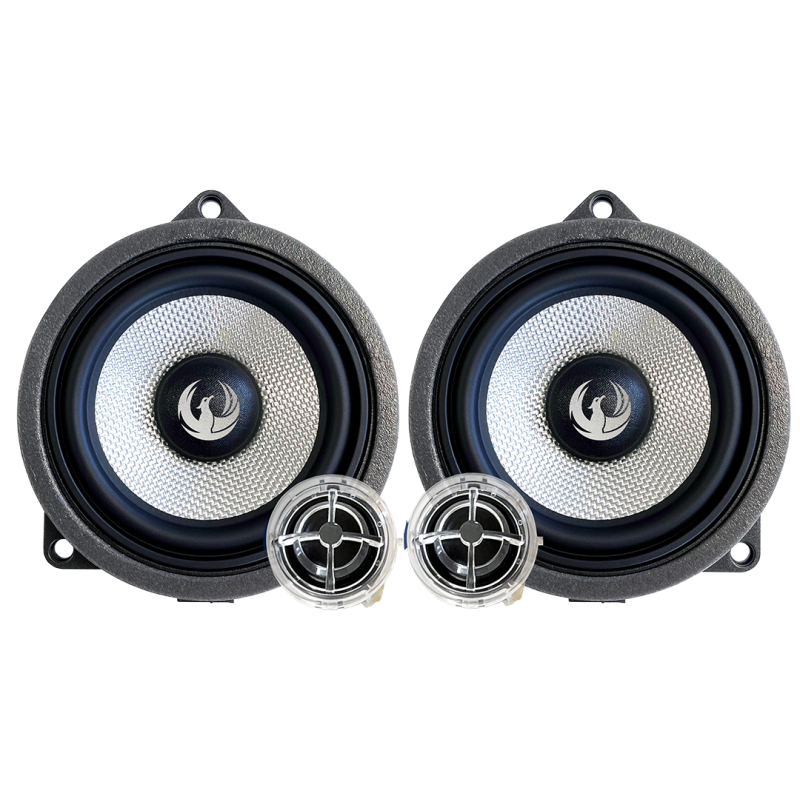 Kit difuzoare auto BMW 100 mm pe 2 cai, plug & play, Phoenix Gold