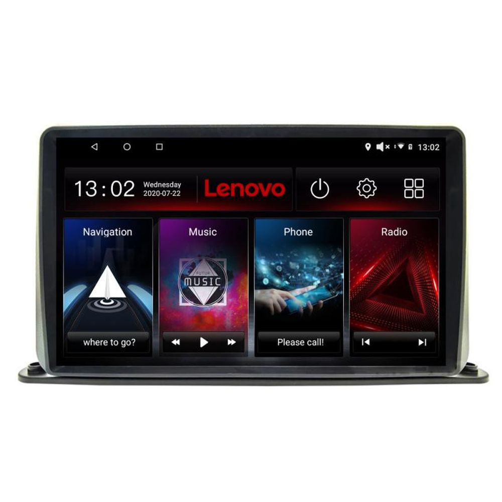 Navigație auto universală 2DIN Lenovo Lite D4, Android, 4GB RAM, 64GB