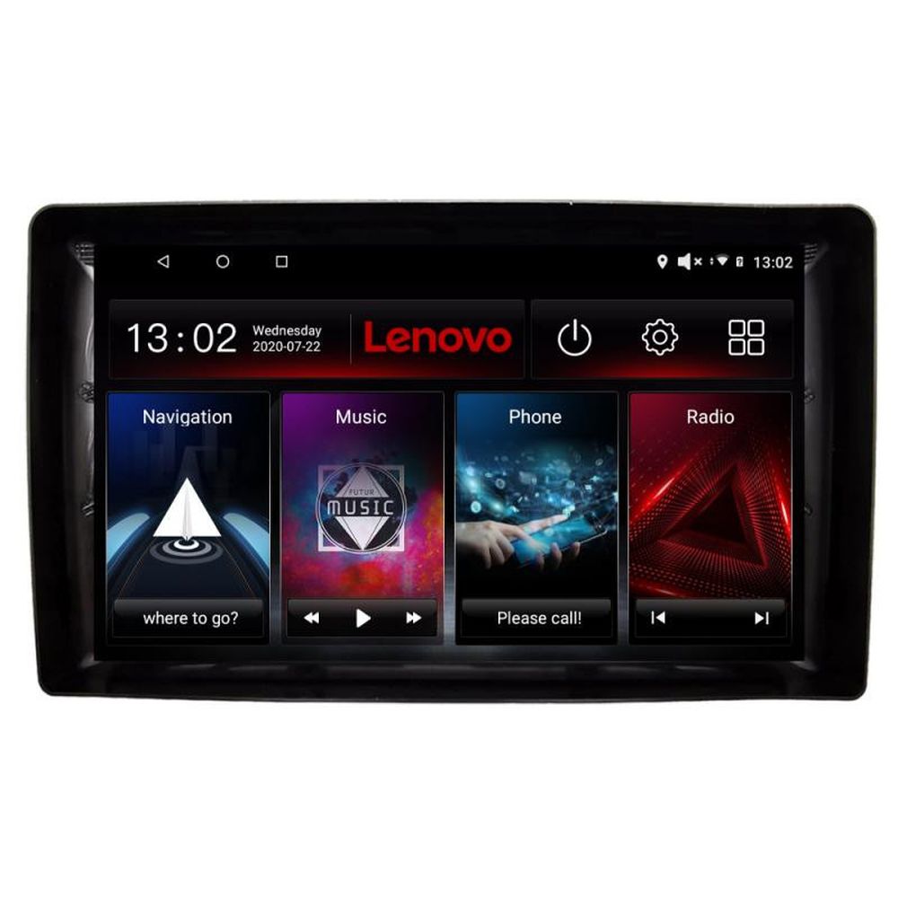 Navigație auto universală 2DIN Lenovo Lite D4, Android, 4GB RAM + 64GB