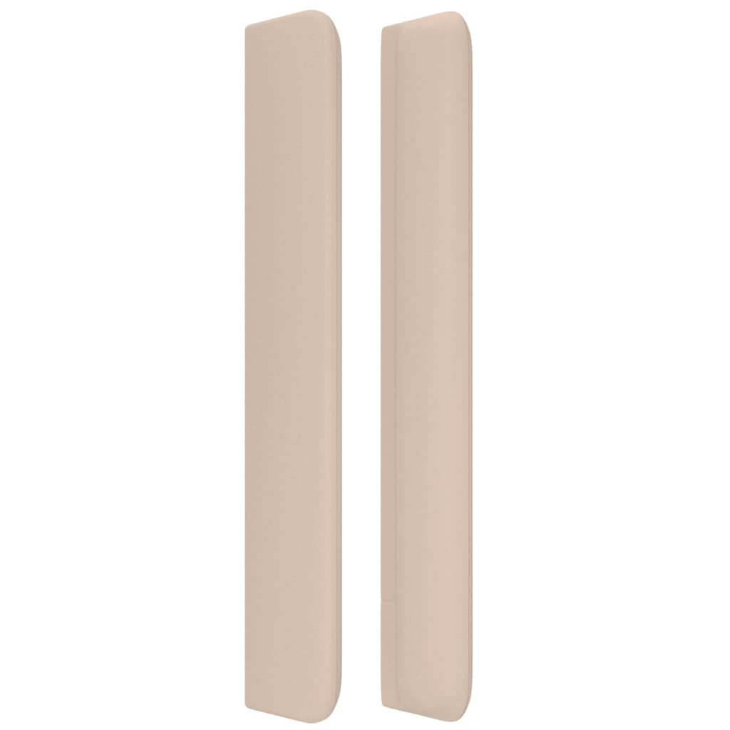 Tăblie pat cu aripioare, cappuccino,183x16x118/128 cm piele eco GartenMobel Dekor