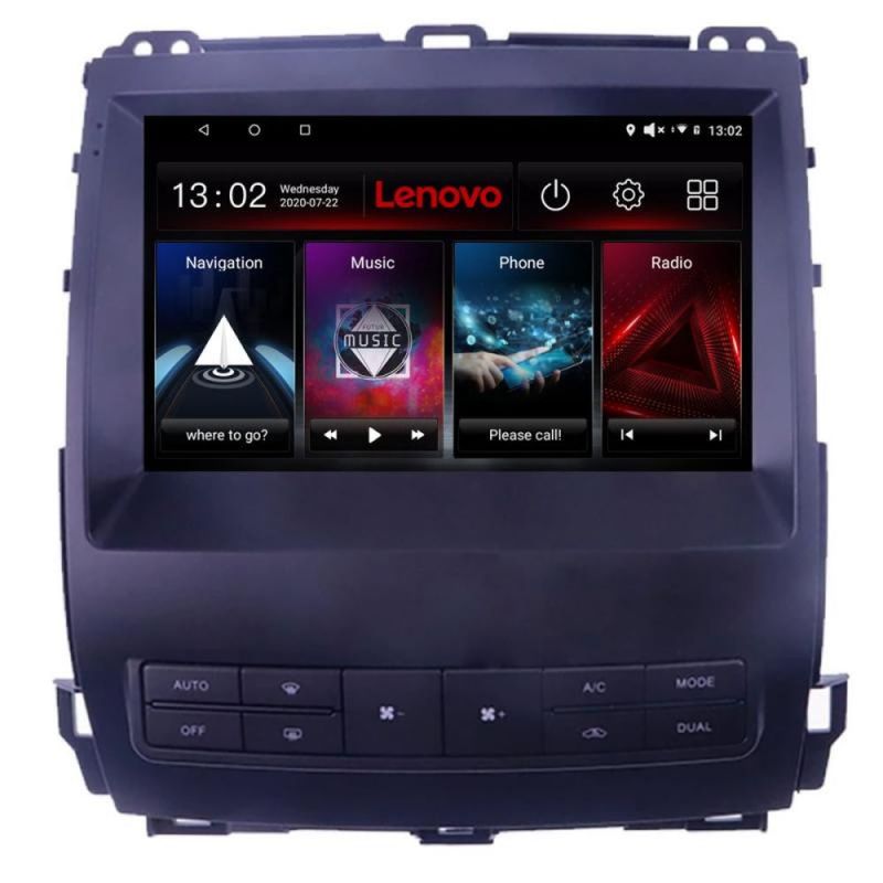 Navigație Android Toyota Prado J120 2002-2009 Lenovo 6GB+128GB 8 Core