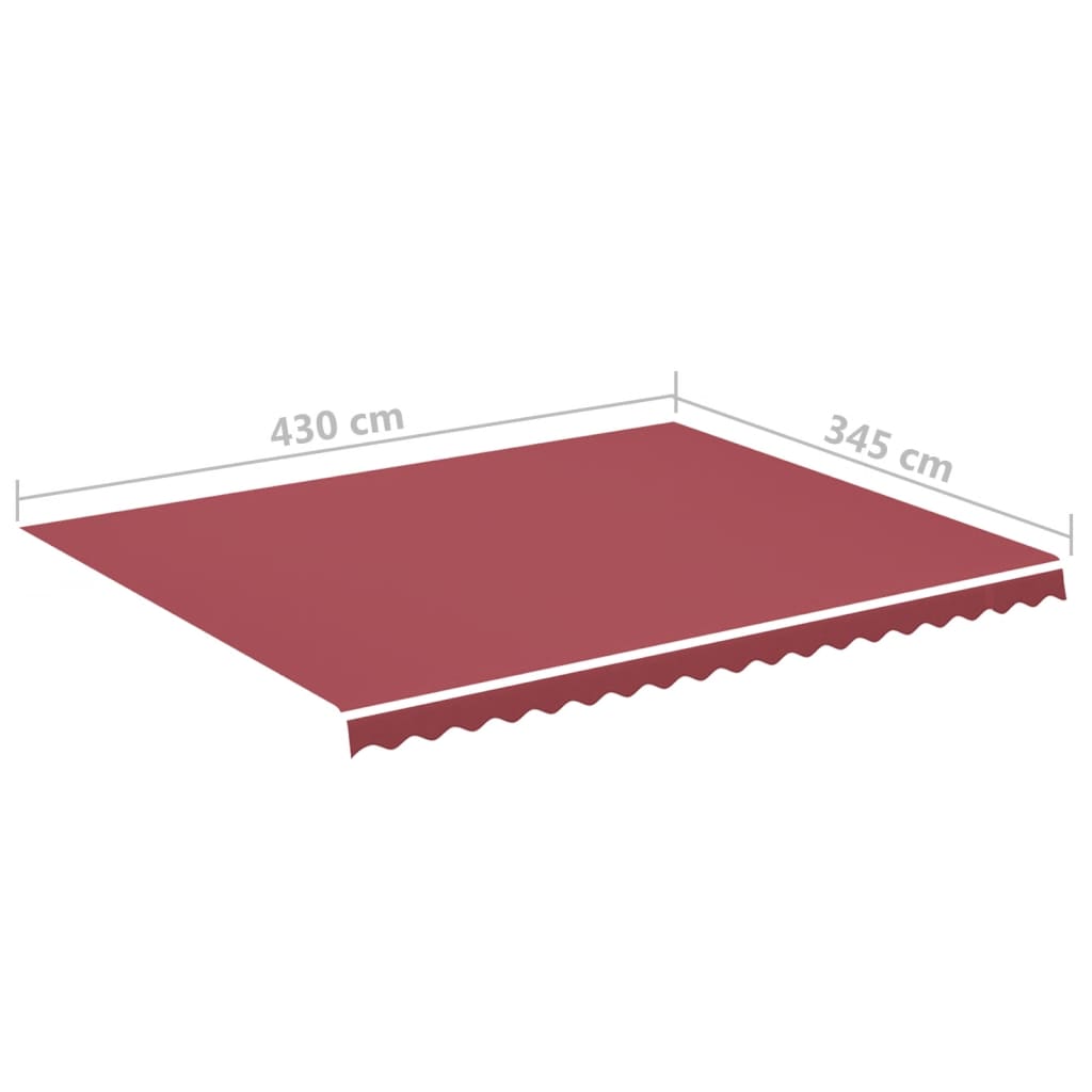 Pânză de rezervă pentru copertină, roșu vișiniu, 4,5x3,5 m GartenMobel Dekor