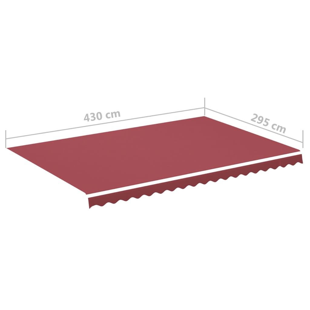 Pânză de rezervă pentru copertină, roșu vișiniu, 4,5x3 m GartenMobel Dekor