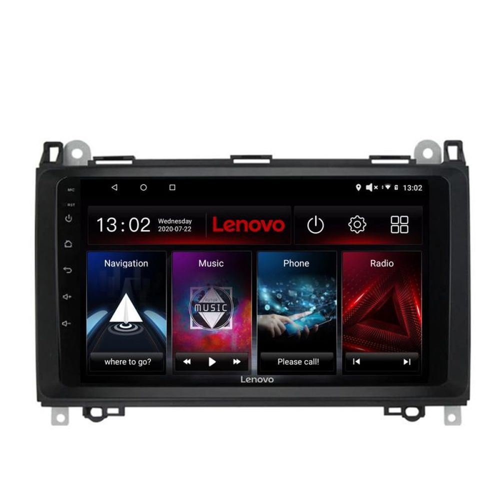 Navigație auto Lenovo QLED 2K 4+64GB pentru Mercedes și VW, Android