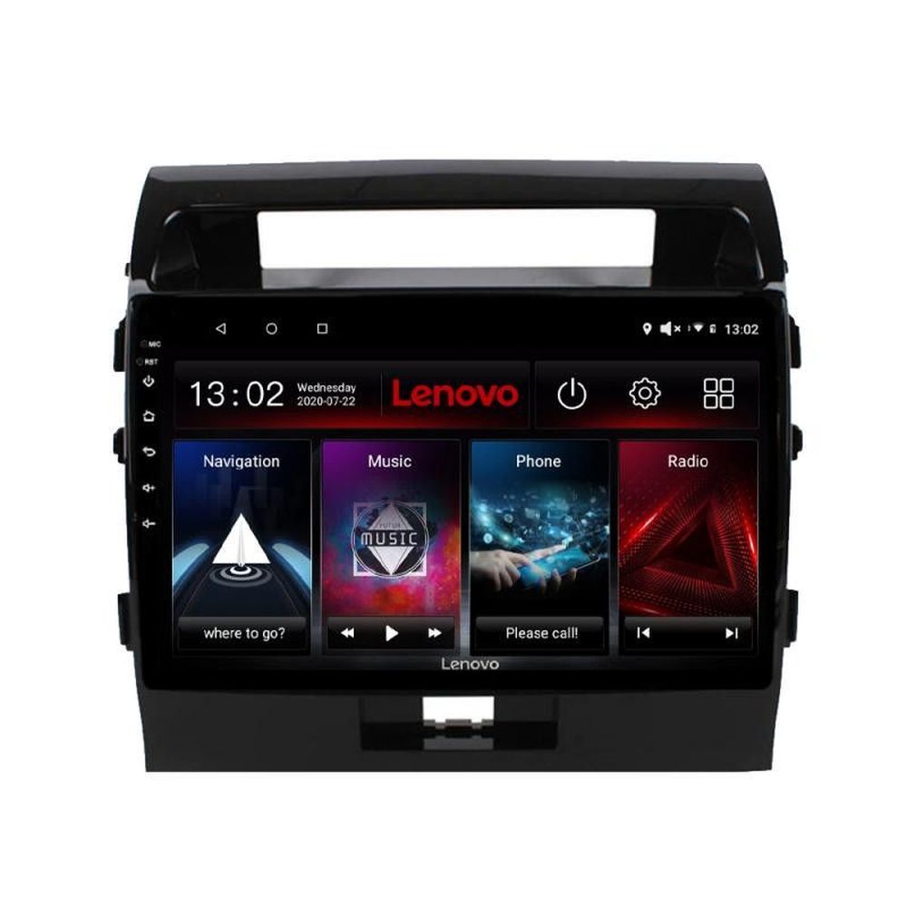 Navigație Toyota Land Cruiser 2008-2015 Lenovo QLED 2K 4GB+64GB Android