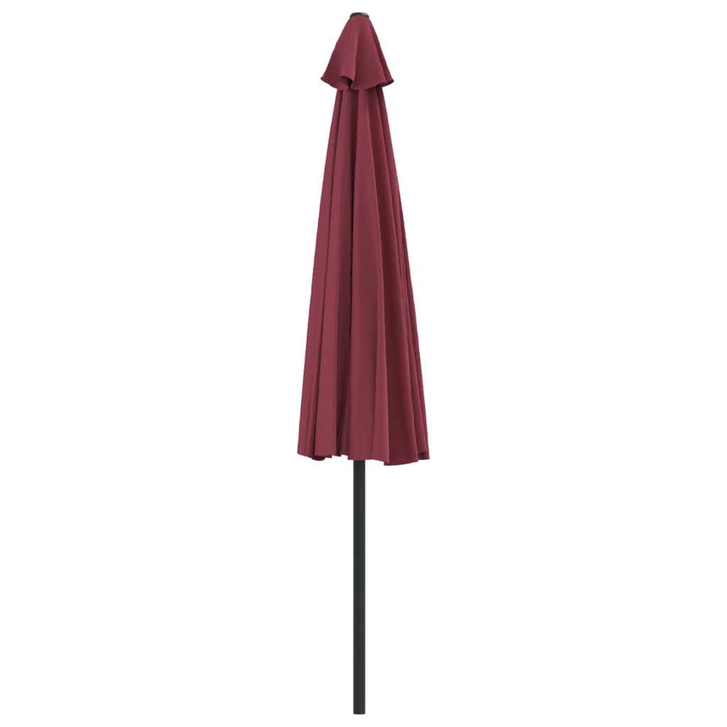 Umbrelă de balcon, tijă aluminiu bordo 300x155x223cm semirotund GartenMobel Dekor