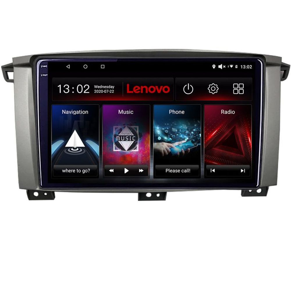 Navigație Android Toyota Land Cruiser L100 2002-2006 QLED 2K 4GB+64GB