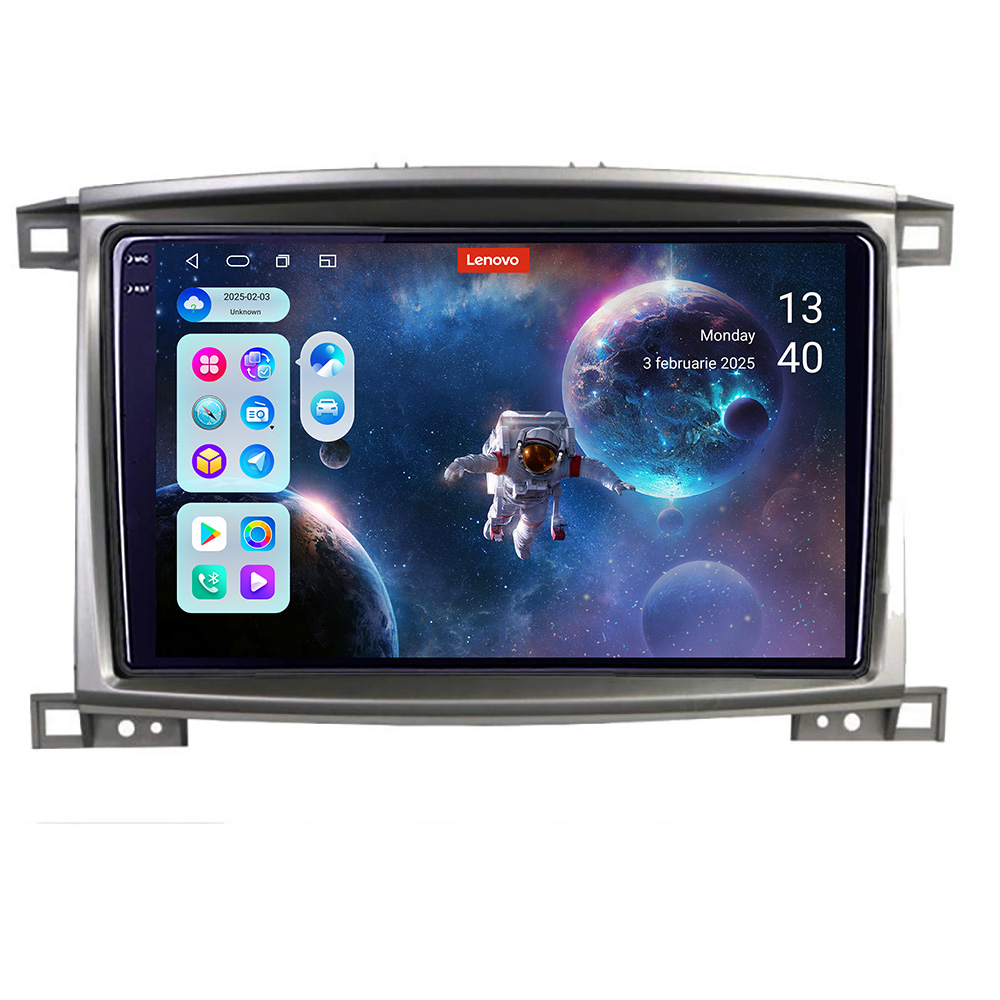 Navigație Toyota Land Cruiser L100 2002-2008 Lenovo QLED 2K 12+256GB Android