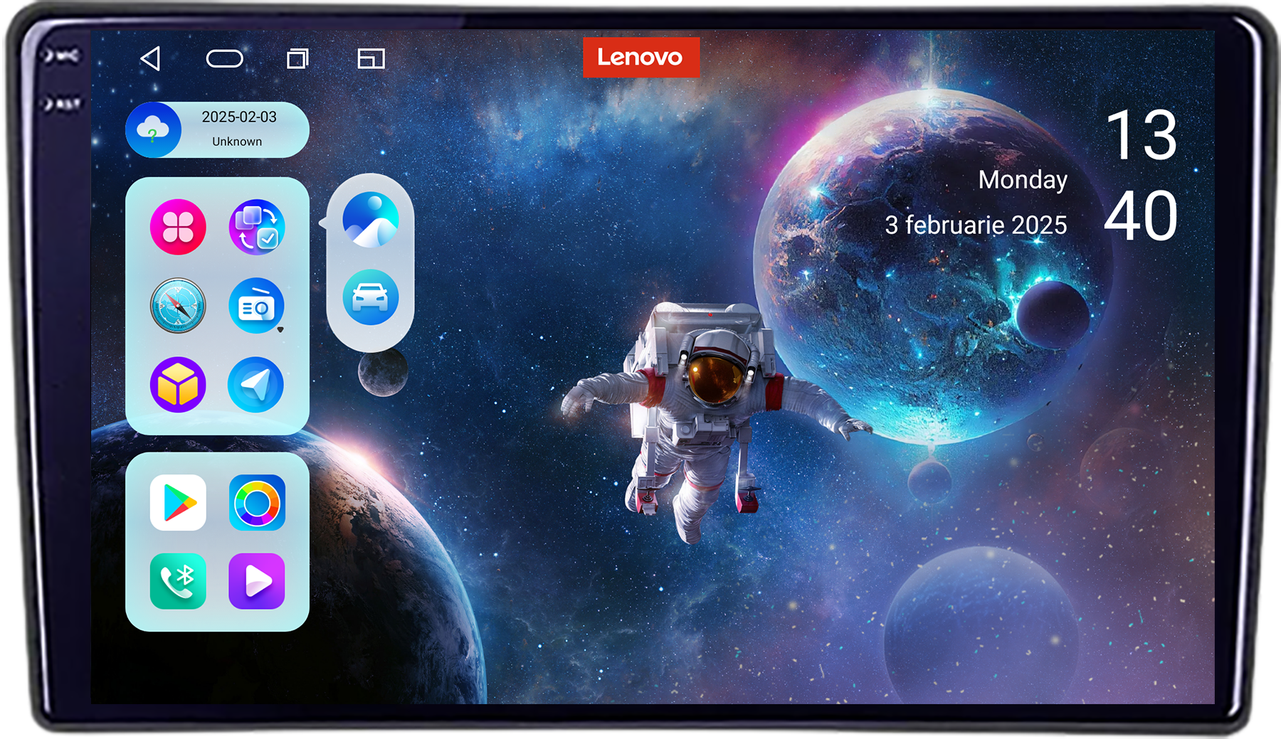 Navigație Android Ford Transit 2019+ cu ecran QLED 2K, 12+256 GB, 360