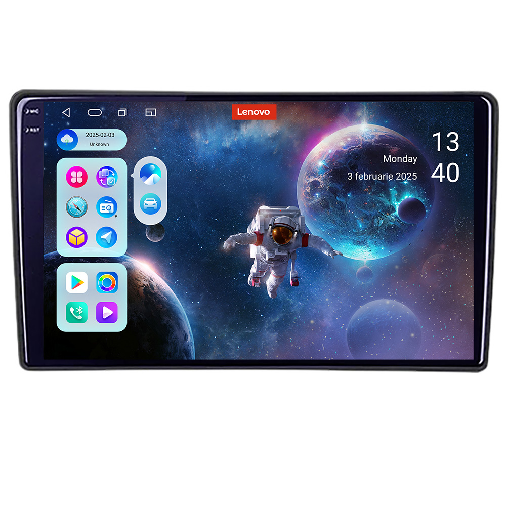 Navigație Android Toyota cu ecran QLED 2K, 12+256GB și cameră 360 Lenovo