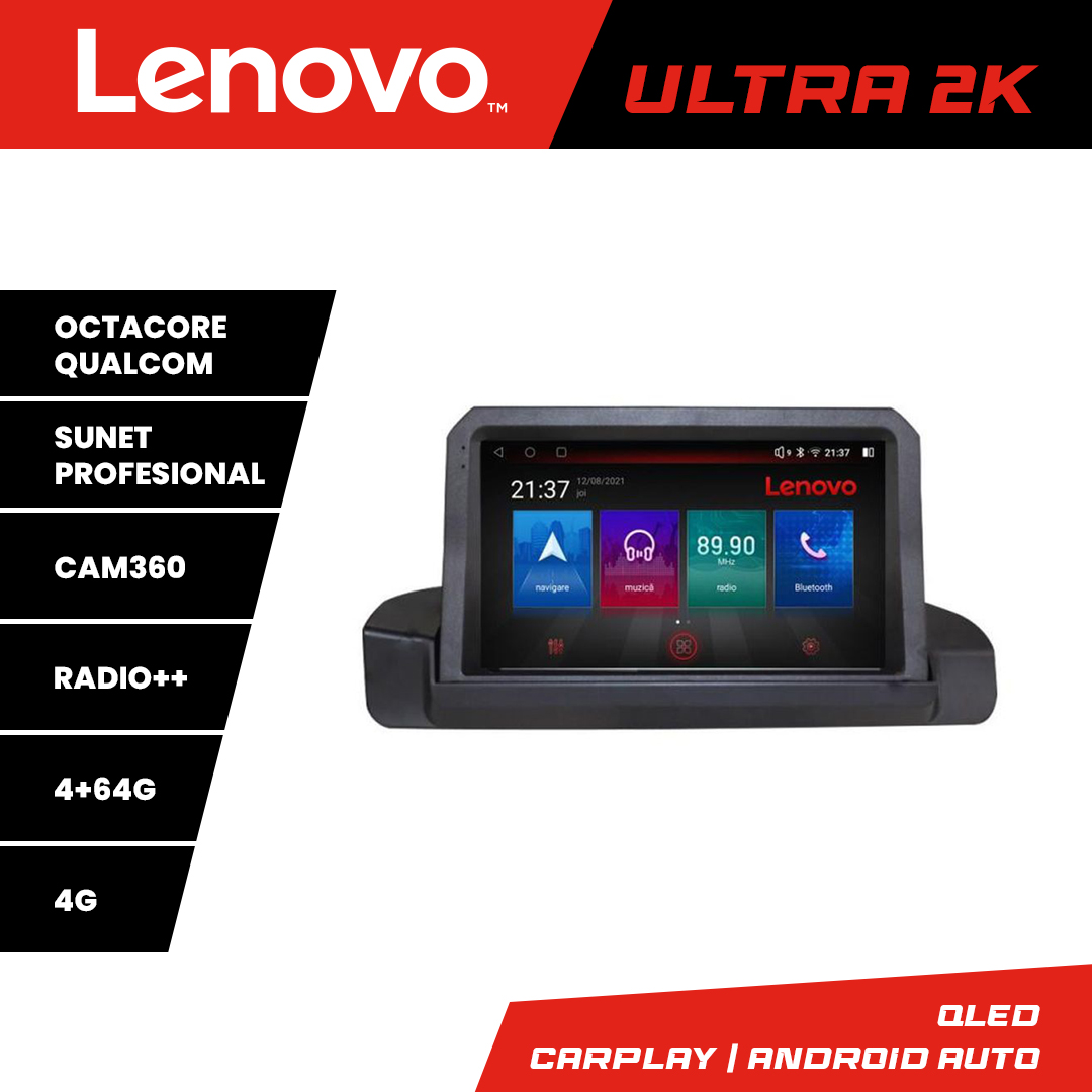 Navigatie BMW Seria 3 E90/E91/E92/E93 Android QLED 4+64GB 8 Core Lenovo