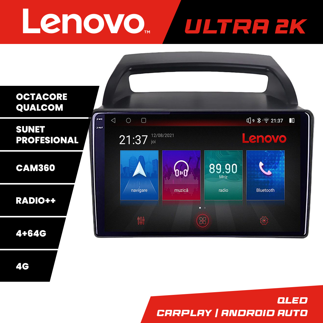 Navigație Android Kia Carnival 2006-2014 QLED 4GB+64GB 4G GPS Lenovo