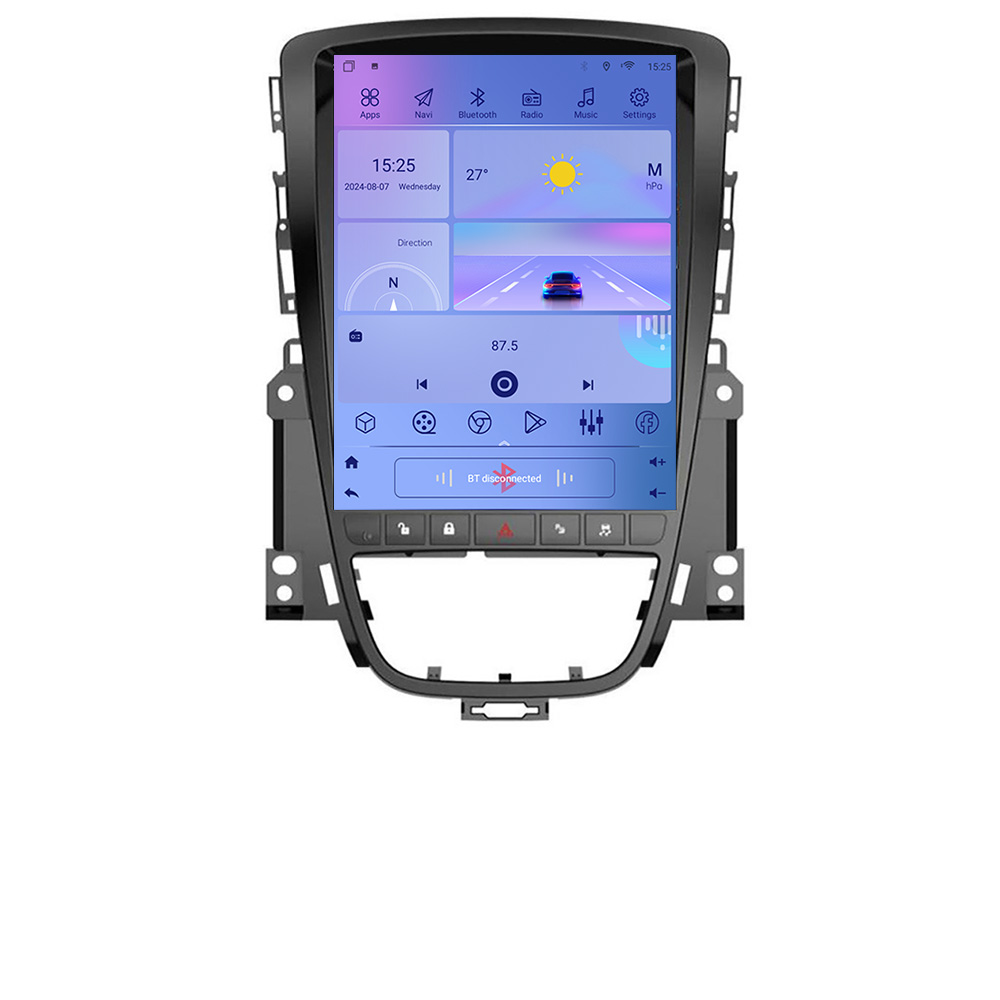 Navigație Opel Astra J 2009-2017 tip Tesla cu GPS, CarPlay și Android Auto