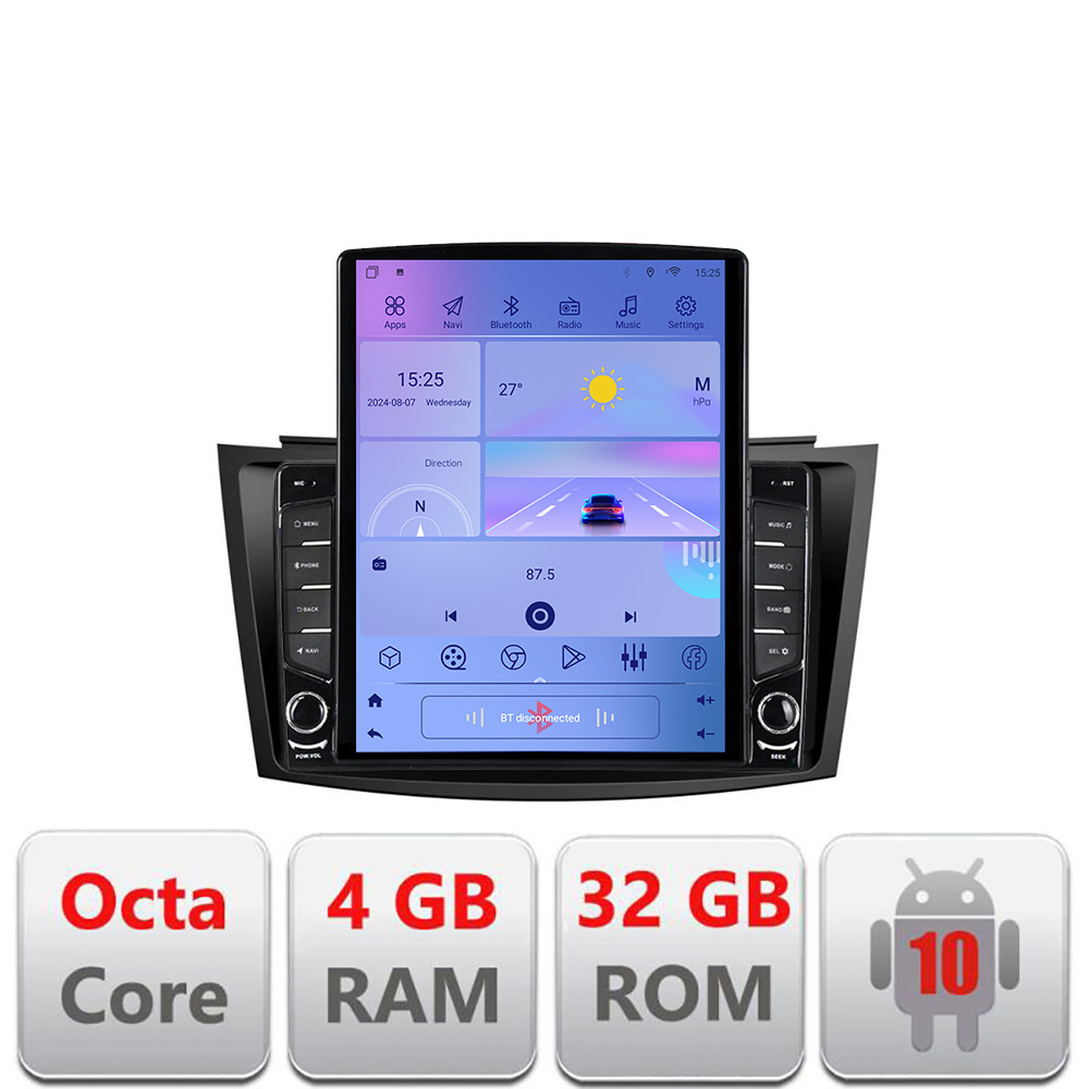 Navigație Android Suzuki Swift 2010-2017, ecran Tesla 9.7 inch, 4GB+32GB