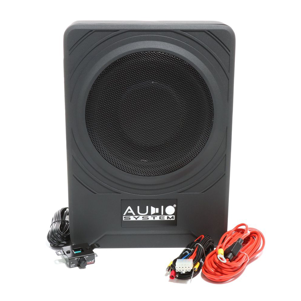 Subwoofer activ sub scaun Audio System 8 inch, 225 W RMS, cu telecomanda bass