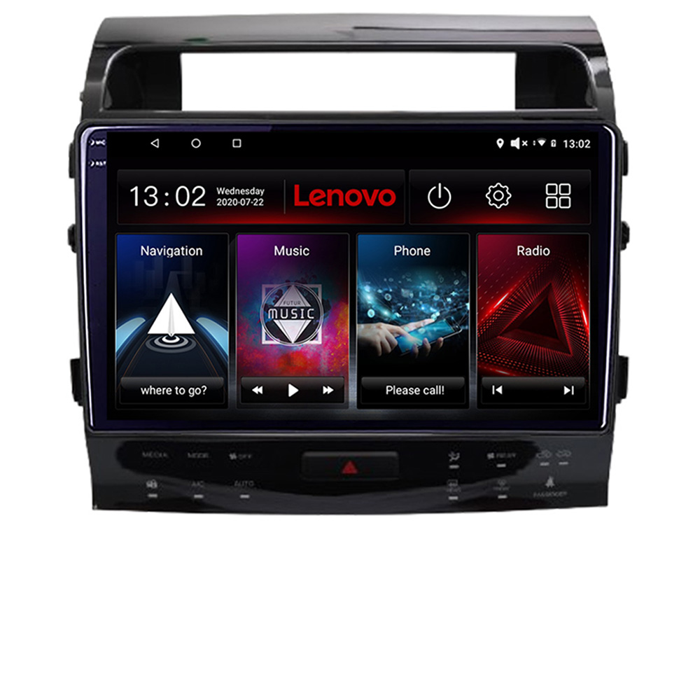 Navigație Toyota Land Cruiser J150 2010-2018 Lenovo QLED 2K 4GB+64GB Android