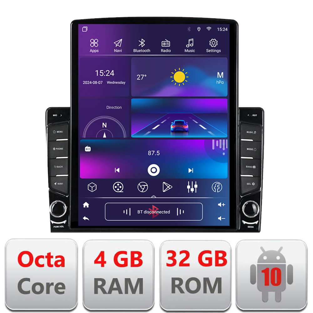 Navigație Renault Trafic 2008-2012 Tesla 9.7 Android, 4GB RAM, 32GB