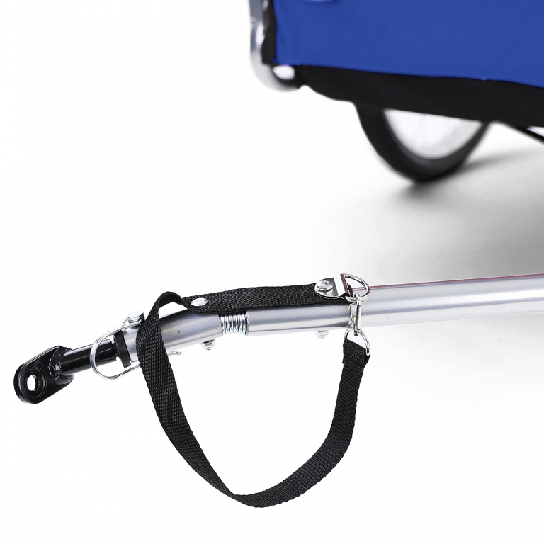 Remorcă pentru bicicletă, remorcă pentru câini, pliabilă pentru animale de companie, albastru-gri, până la 40kg Performance AutoTuning