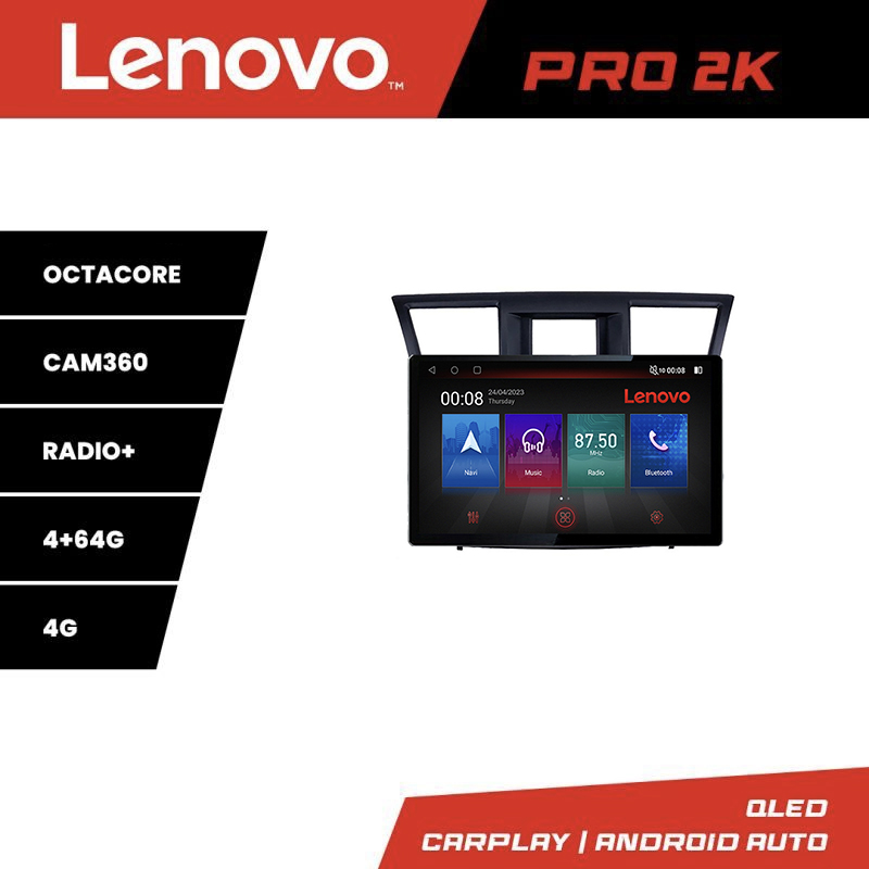 Navigație Toyota Highlander 2007-2013 Lenovo PRO 13 inch 2K 4G 4+64GB